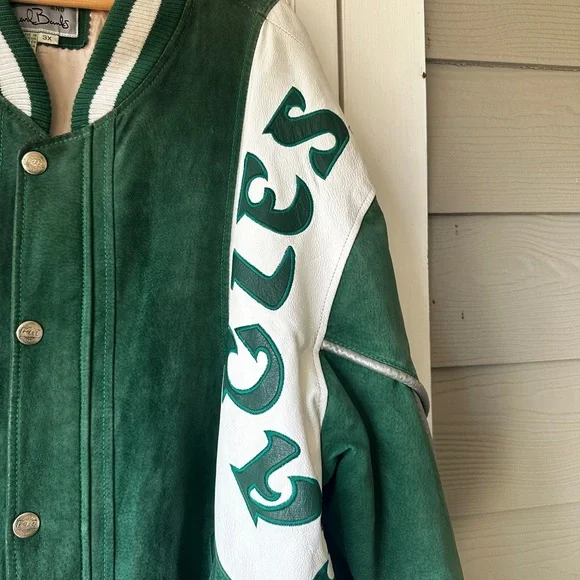 Philadelphia Eagles G-III Sports Carl Banks Vintage Leather Jacket - Picture 4 of 6